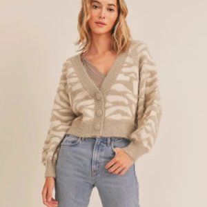 Animal Print Cardigan